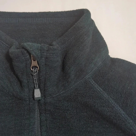 Eddie Bauer Quest Fleece 1/4-Zip - Solid, Color Dark Green/Black Size S - Picture 4 of 14